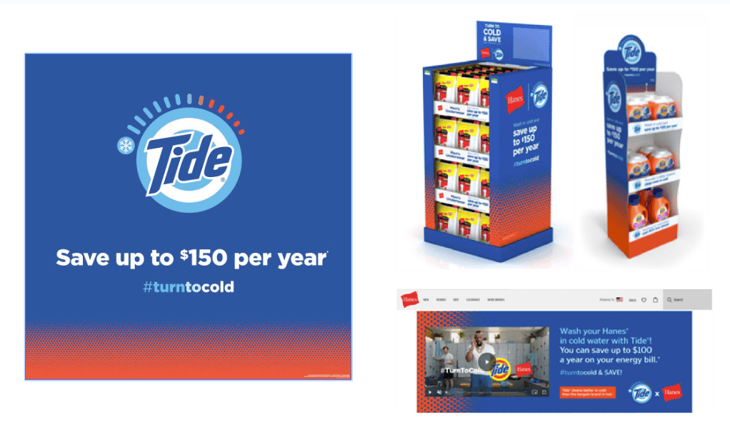 Tide #TurnToCold campaign retail activation example