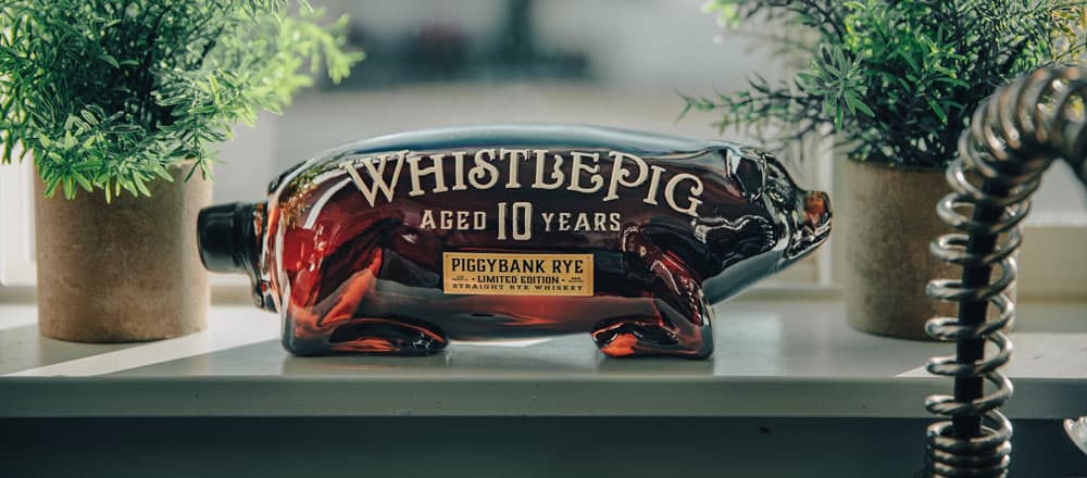 WhistlePig PiggyBank decanter detail