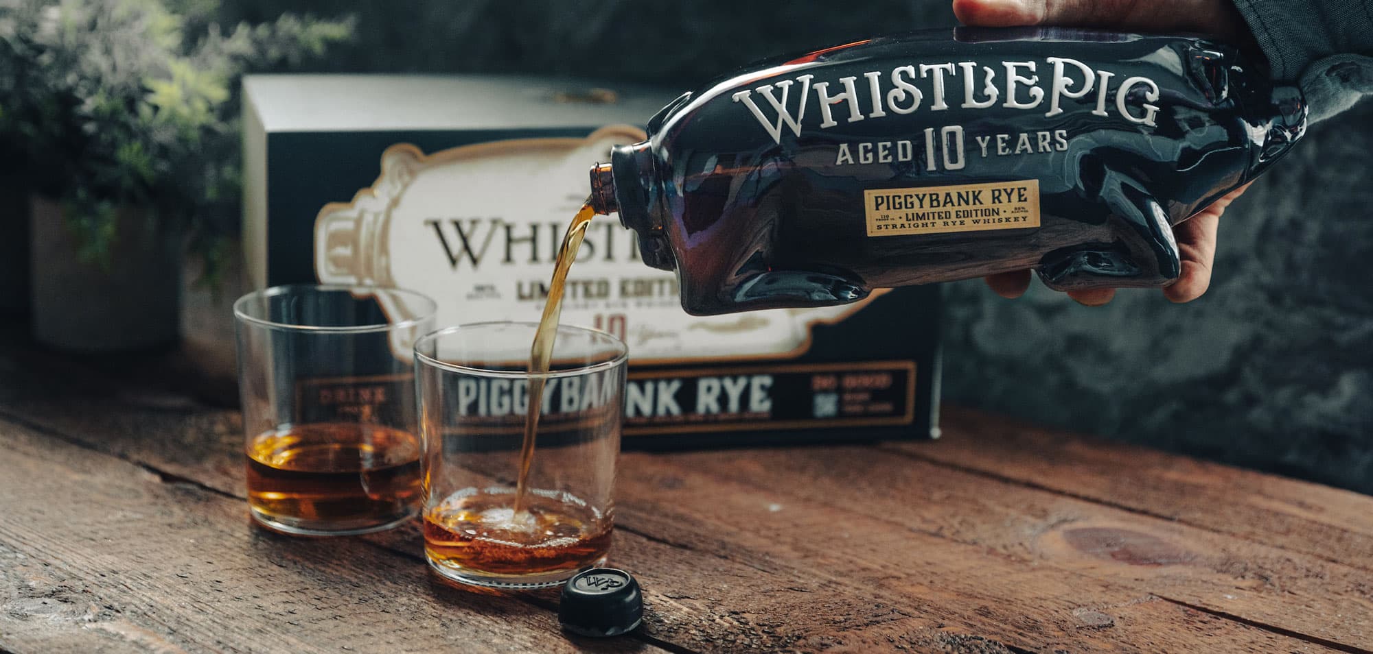 WhistlePig Whiskey pour and drink