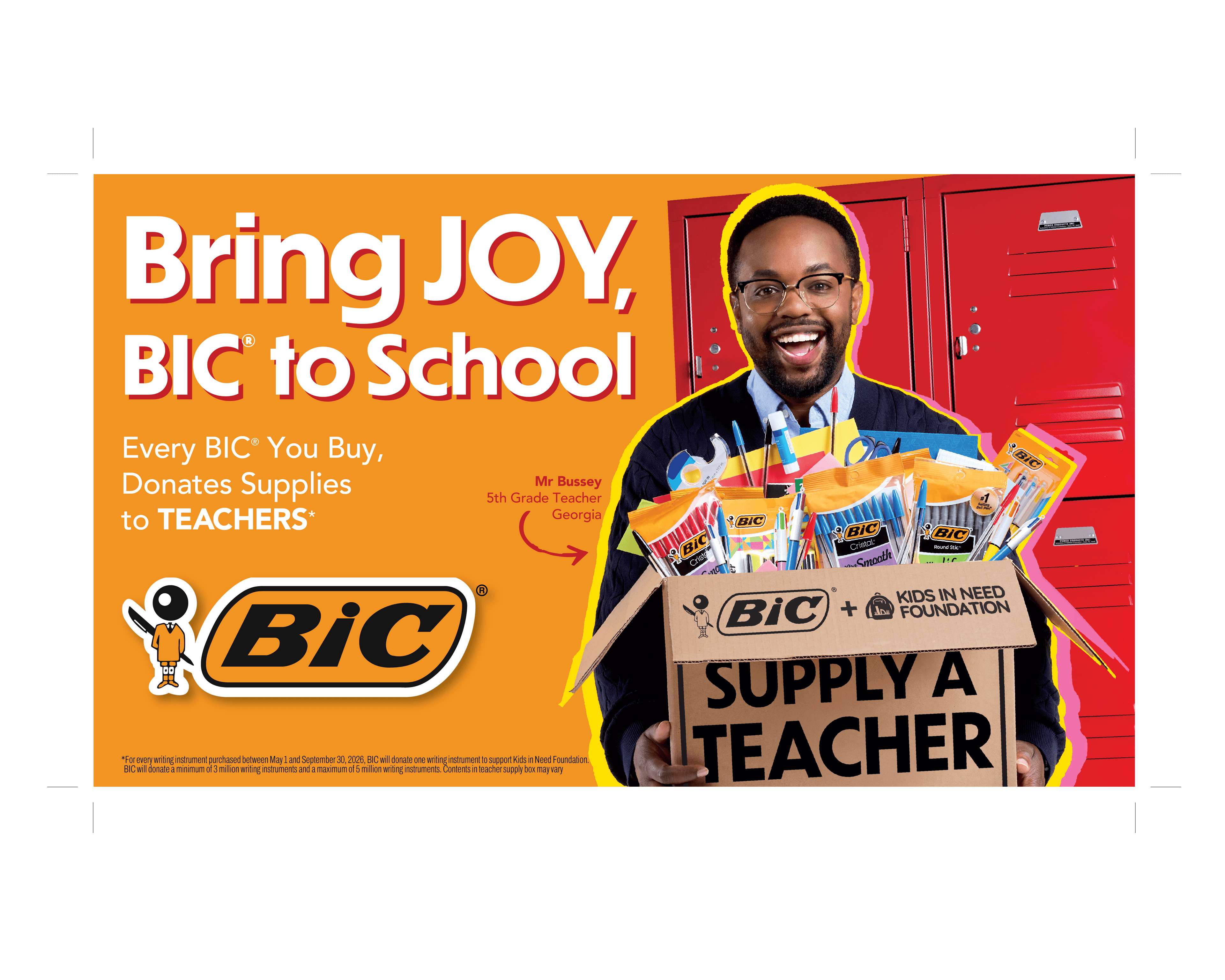 Bring JOY, BIC to School Campaign