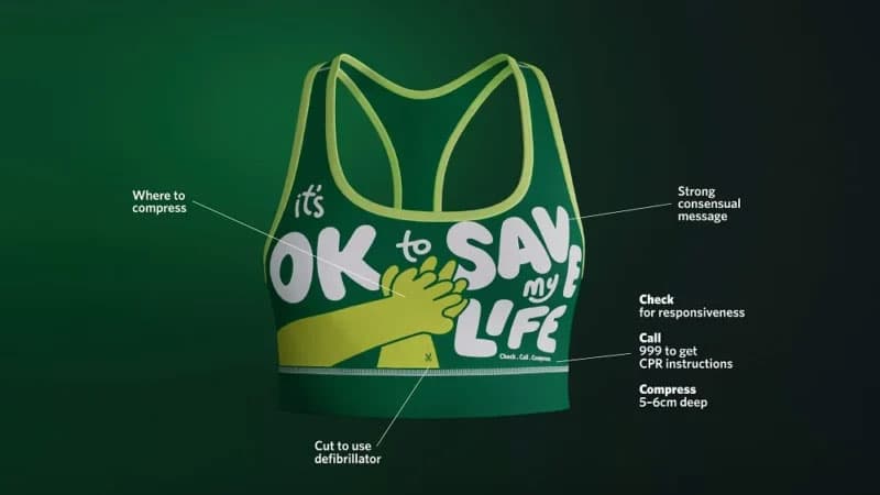 St John Ambulance CPR Bra — award-winning social impact campaign