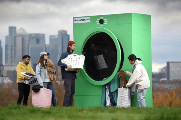 GreenWash3000 — greenwashing art installation